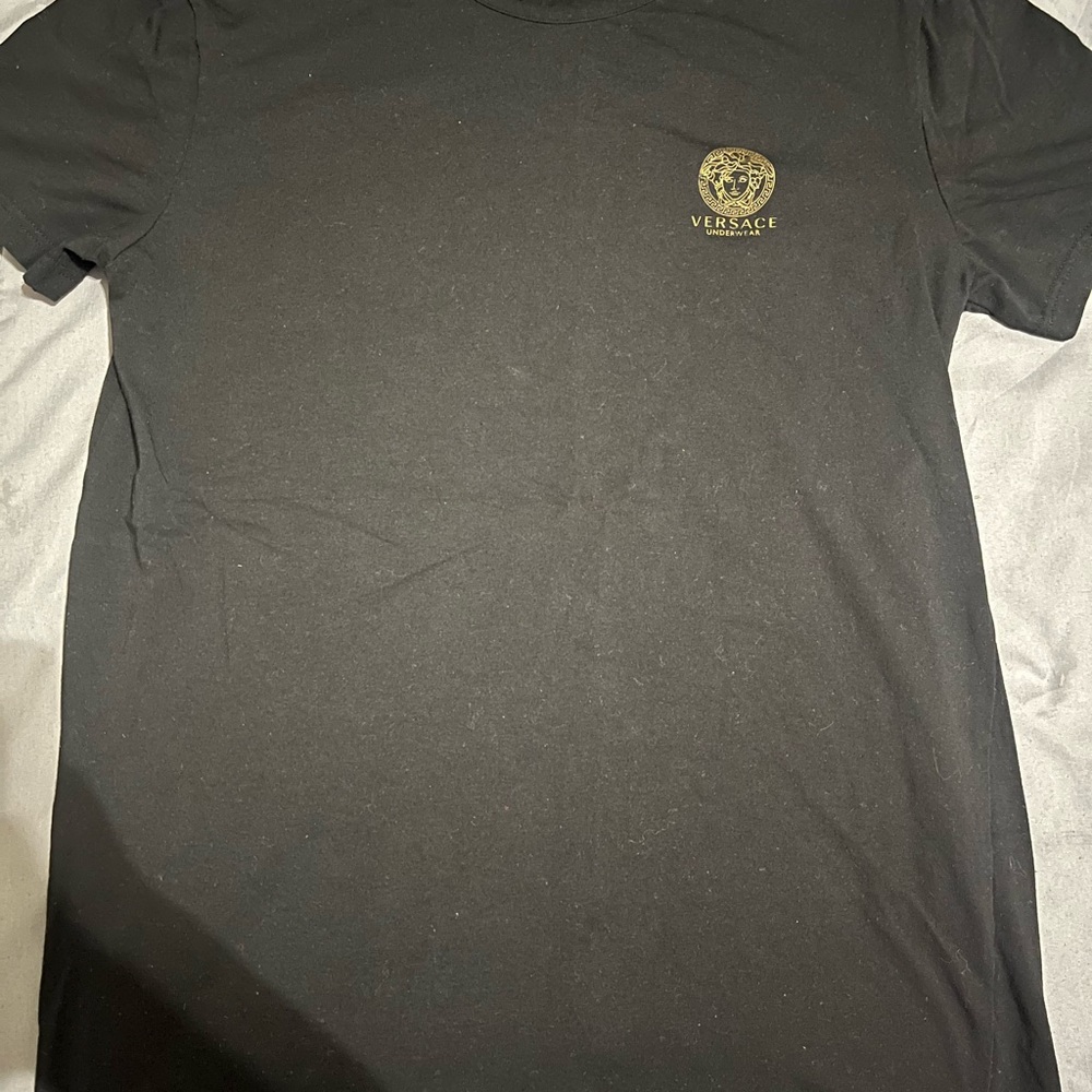 Versace Black Short Sleeve Tee